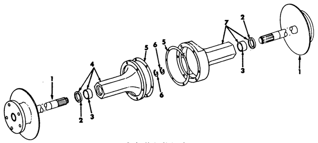 Rear Axle Carrier-Sn 719999 And Below Diagram and Parts List for 1914 145986100-145986399-146986100-146986399 Cub Cadet Lawn Tractor